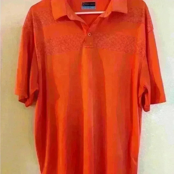 PGA Tour Certified Peach Polo w/Dri-Fit Technology - Picture 1 of 3